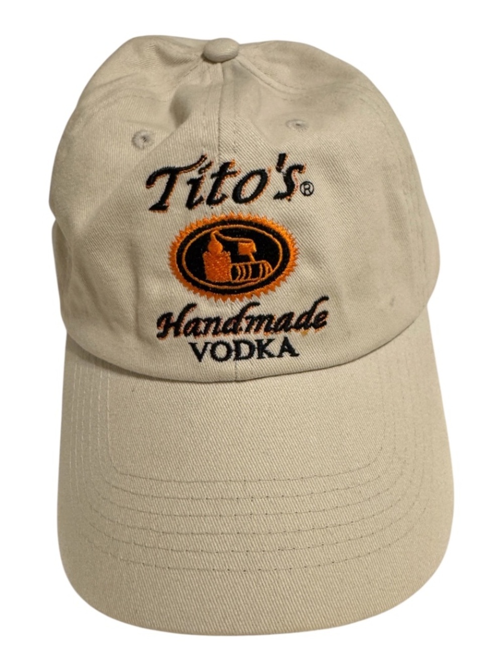 Unisex Vintage Tito’s Handmade Vodka Austin Texas Embroidered Baseball Hat